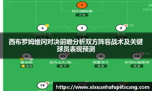 西布罗姆维冈对决前瞻分析双方阵容战术及关键球员表现预测